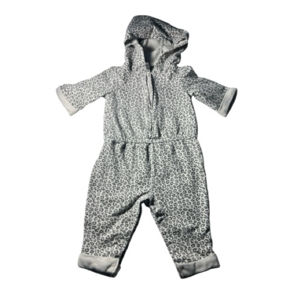 Carter's Gray Baby Jumpsuit with Hood